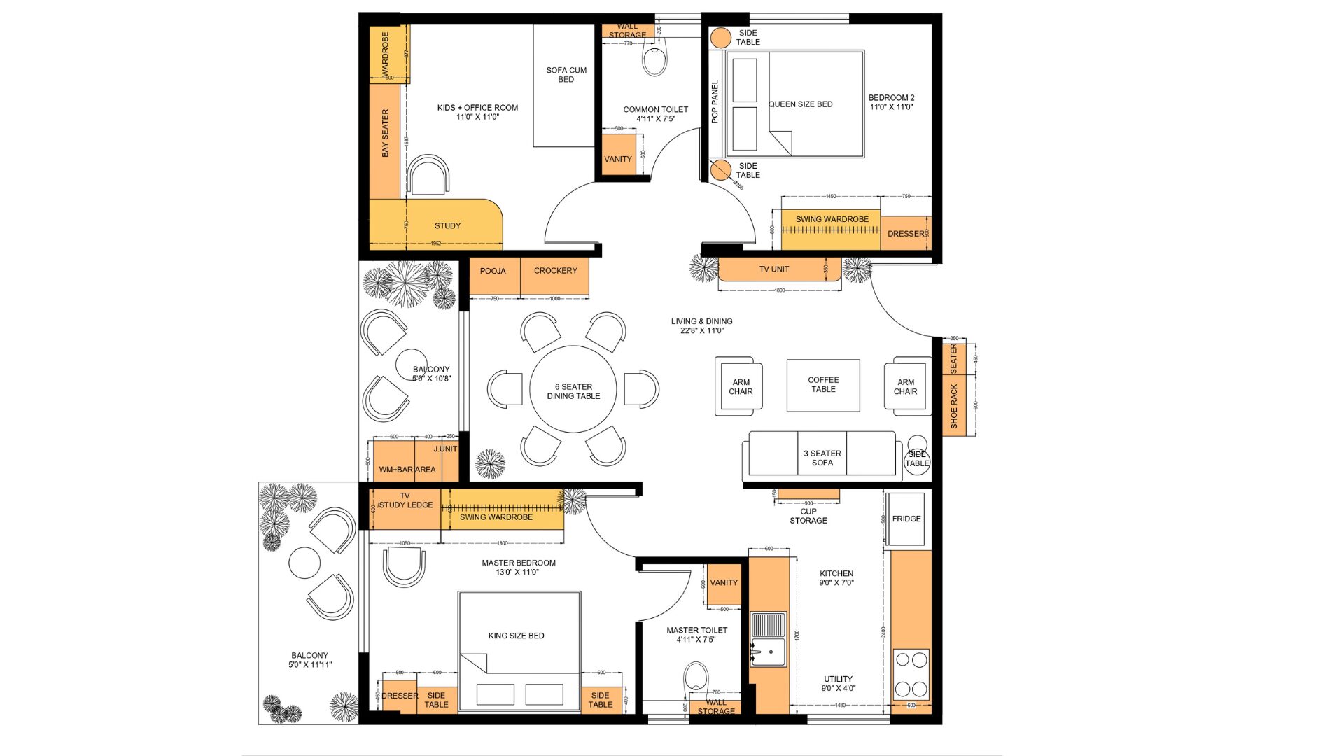 Tender Roots — Floor Plan