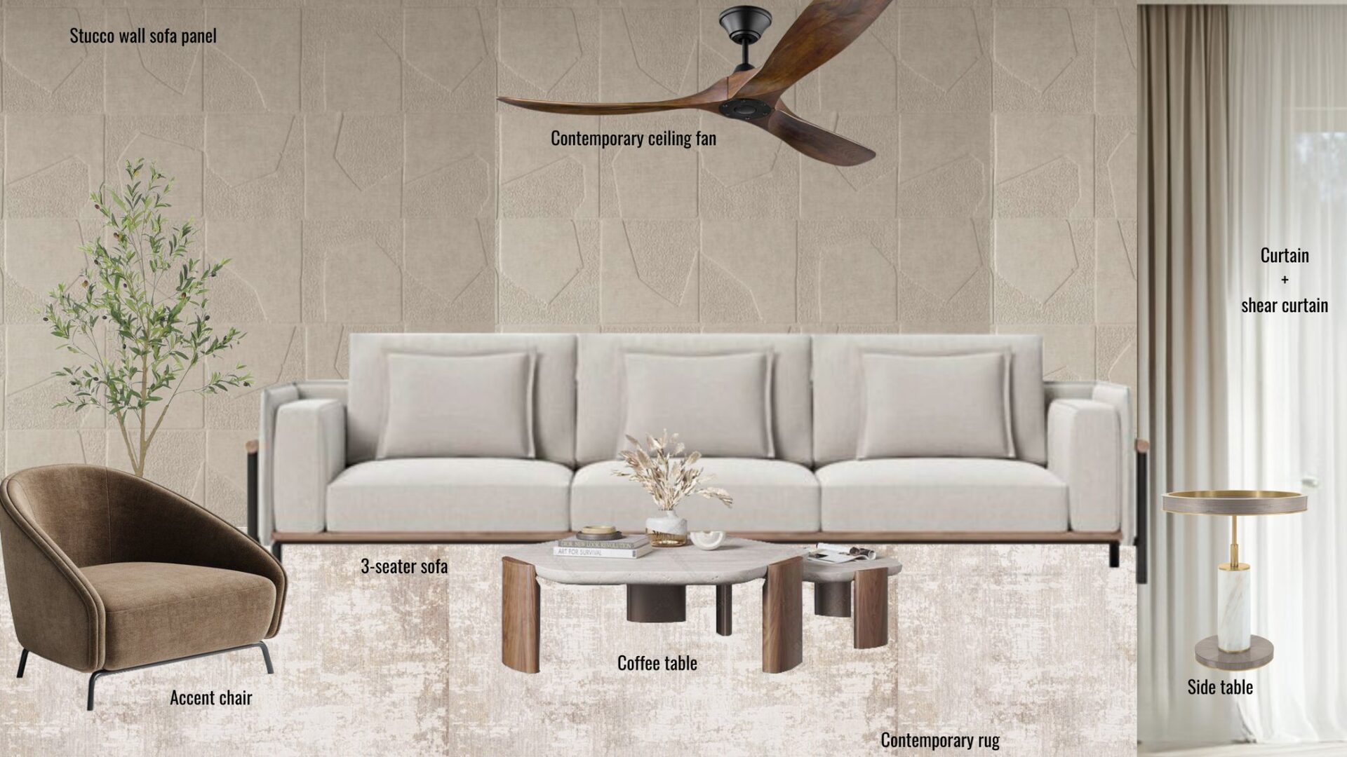 Living Room Moodboard