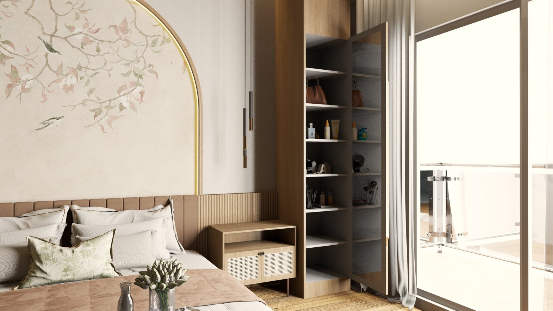 Master Bedroom — Wardrobe Open